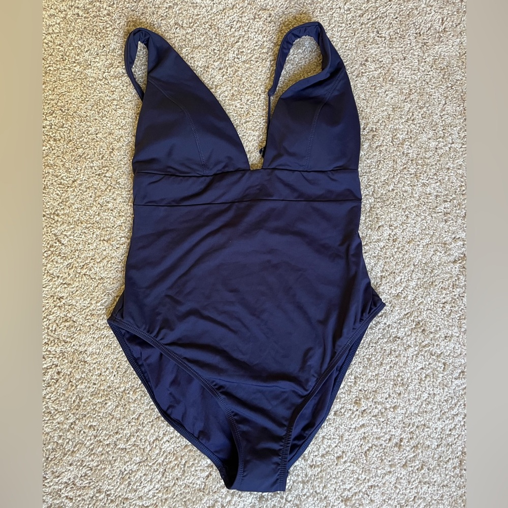 Andie The Sardinia Navy One Piece NWT size L Tall